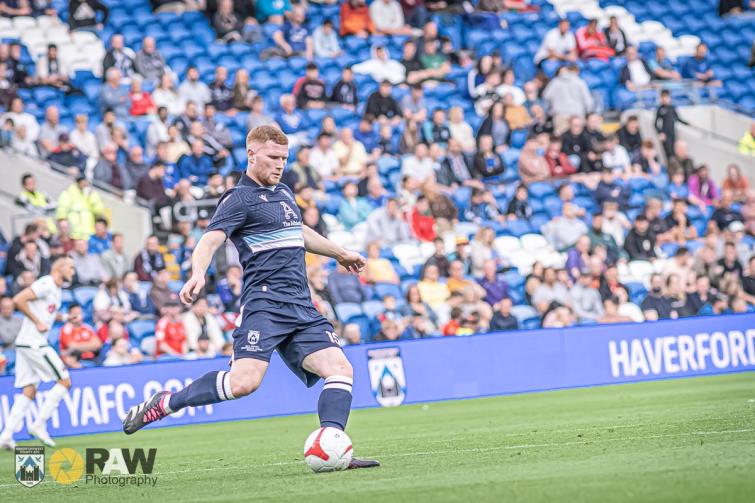 Lee Jenkins scores late goal for Haverfordwest County which forced tie into extra time and penalties
